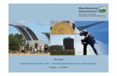 Regenerative Energien in MV – Entwicklungsstrategien der ... · 3 Gliederung Aktuelle Lage der Erneuerbaren Energien in MV • Energieerzeugung • Arbeitsplätze und Umsätze Energiepolitische