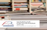 SEMINAR- PROGRAMM 2018 - akademie-reutlingen.de · Viele Themenbereiche im Programm der Akademie der Kreiskliniken Reutlingen bieten ein umfangreiches Spektrum, das sowohl an interne