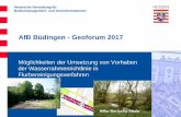 AfB Büdingen - Geoforum 2017 - hvbg.hessen.de · 07.06.2017 · Hessische Verwaltung für Bodenmanagement und Geoinformationen AfB Büdingen - Geoforum 2017 Möglichkeiten der Umsetzung