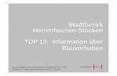 Stadtbezirk Herrenhausen-Stöcken TOP 10: Information über ... · Landeshauptstadt Stadtbezirk Herrenhausen-Stöcken TOP 10: Information über Bauvorhaben Sitzung Stadtbezirksrat