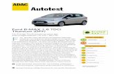 Autotest - ADAC: Allgemeiner Deutscher Automobil-Club · Autotest Ford B-MAX 1.6 TDCi Titanium (DPF) Fünftürige Großraumlimousine der Kleinwagenklasse (70 kW / 95 PS) ord - eine