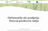 Od kmetije do podjetja - Razvoj poslovne ideje · ledena gora uspeh Operacijo sofinancirata Evropska unija iz Evropskega sklada za regionalni razvoj in Republika Slovenija v okviru