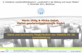 Mario Uhlig & Micha Gebel, VisDat geodatentechnologie GmbH · - Geodatenserver (z.B. Mapserver, Geoserver, ArcServer) - Clientanwendung. Sitz der Gesellschaft: Dresden Registergericht:
