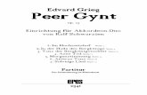Peer Gynt Edvard Grieg - notenpost.de · Eine Einrichtung der Musik zu "Peer Gynt" von Edvard Grieg für Akkordeon-Duo: macht das Sinn? Diese Frage wird grundsätzlich oft gestellt