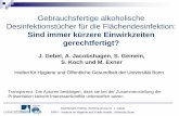 Gebrauchsfertige alkoholische Desinfektionstücher für die ...abstract.krankenhaushygiene.de/uploadreferate/0d8b6805d481655cf451574... · Disinfectant Testing, Working Group Dr.