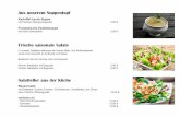 Frische saisonale Salate - schneider-gc.de · Nudelgerichte Tagliatelle „Käse“ in einem Sud aus bestem Olivenöl und aromatischen Tomaten mit ausgebackenem Hirtenkäse, Pinienkernen,