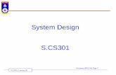 System Design S - uranchimeg.comuranchimeg.com/cs301/CS301_Lec05.pdf · S.CS301: Lecture 05 (Autumn 2015/16) Page 2 Өмнөх хичээлээр юу үзсэн бэ? o Матрицыг