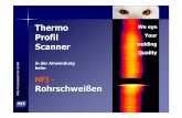 Thermo Weeye Profil Your - HKS Prozesstechnik GmbH · HKS-Prozesstechnik GmbH Thermo Profil Scanner in der Anwendung beim HFI - Rohrschweißen in der Anwendung beim HFI - Rohrschweißen