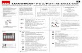 LUXOMAT PD2/PD4-M-DALI/DSI - Elektroartikel · max 50 Lux 1500 ON OFF max 50 Lux 1500 ON OFF max 50 Lux 1500 ON OFF Sensor und Leistungsteil in einem Gehäuse Spannung: 230V~ +6%/-10%