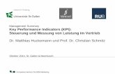 Management Summary Key Performance Indicators (KPI ... · Kompetenzzentrum für B2B-Marketing Oktober 2014, St. Gallen & Meerbusch Management Summary Key Performance Indicators (KPI):