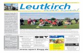 Nr. 11 - 2. Juni 2010 Leutkirch Menschen, Vereine, Termine ... · Am Tag des Hundes präsentiert sich der Leutkircher Hundesportverein LEUTKIRCH - Am kommenden Sonntag, 6. Juni, ist