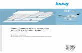 Knauf sustavi s trapeznim limom za strop i krov · dodatno pričvršćivanje obloge vijcima za UD pro l CD 60×27 UD 28×27 100 170170 K217.hr Knauf sustavi s trapeznim limom za strop