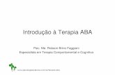Introdução à Terapia ABA - blog.cropart.com.brblog.cropart.com.br/wp-content/uploads/2017/05/Introdução-à-Terapia-ABA.pdf · ABA – Análise do Comportamento Aplicada • O