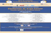 Conferinţa de drept bancar - drept.uvt.ro · Colocviile juridice ale Băncii Naţionale a României Conferinţa de drept bancar Formele speciale ale creditului bancar Ediţia a VI-a,
