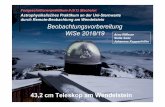 Astrophysikalisches Praktikum an der ... - usm.uni-muenchen.de · 43,2 cm Teleskop am Wendelstein Beobachtungsvorbereitung WiSe 2018/19 Fortgeschrittenenpraktikum II (V.1) (Bachelor)