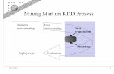 Mining Mart im KDD Prozess - €¦ · • Operationale Ebene –einzelne KDD Prozesse: – Parametersetzungen einzelner Operatoranwendungen – Tabellen / Views zu Begriffen des Sachbereichs.