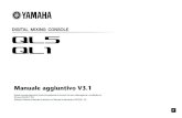Manuale aggiuntivo V3 - de.yamaha.com · Canali di ingresso 4 Manuale aggiuntivo V3.1 È possibile controllare lo stato delle impostazioni PAN LAW nella finestra visualizzata di seguito.