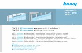 W111 - knauf-firewin.com · Knauf sustavi Diamant W111 Diamant pregradni zid jednoslojna obloga h D h mm mm Knauf Knauf CW-profil MW-profil Profil šuplji prostor Izolacijski sloj