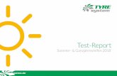Test-Report · TEST-REPORT SOMMER- & GANZJAHRESREIFEN 2018 | 2 Liebe Leser, der vorliegende Test-Report soll Ihnen als Reifenhändler, Kfz-Werkstatt oder Autohaus einen Überblick