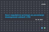 Novi regulativni pristopi za povečanje dostopnosti zdravil ... · Javna agencija Republike Slovenije za zdravila in medicinske pripomočke Podatki o interventnem vnosu zdravil TOP