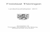Landeshaushaltsplan 2011 - thueringen.de · 15 Finanzrechnung der Hochschule für Musik Franz Liszt Weimar 220. 04 Thüringer Ministerium für Bildung, Wissenschaft und Kultur 16
