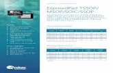 LEADFRAME PRODUCTS ExposedPad TSSOP/ MSOP/SOIC/SSOP… · Reliability Qualification 앰코의 패키지 인증 시험에는 세 개의 다른 제조 로트 및 테스트 그룹별
