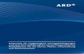 Eckpunkte für ausgewogene Vertragsbedingungen der ARD · Eckpunkte für ausgewogene Vertrags bedingungen und eine faire Aufteilung der Verwertungsrechte bei Produktionen für die