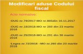 Modificari aduse Codului fiscal - ceccarcluj.ro · TITLUL III Impozit pe veniturile microintreprinderilor - În cazul în care, în perioada în care persoana juridică aplică prevederile