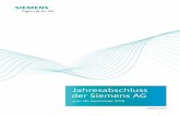 Jahresabschluss der Siemens AG · Zusammengefasster Lagebericht Der Lagebericht der Siemens AG und der Konzernlagebericht sind nach § Abs. HGB in Verbindung mit § Abs. HGB zusammengefasst
