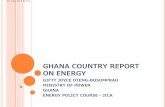 GHANA COUNTRY REPORT ON ENERGY - eneken.ieej.or.jp · Ghana is a west Africa country bounded by Burkina Faso on the North, on the East by Togo and the West by Cote d’ Ivoire and