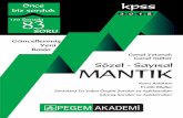 MANTIK - pegem.net 1 - TANITIM(45).pdf · Genel Yetenek Genel Kültür Sözel Sayısal Konu Anlatımı Pratik Bilgiler Sınavlara En Yakın Özgün Sorular ve Açıklamaları Çıkmı