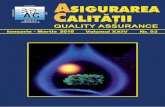 ASIGURAREA CALITÃÞII – QUALITY ASSURANCE fileAsigurarea Calitatii - Quality Assurance, ISSN 1224-5410 Vol. XXIV, Issue 93, January-March 2018 Pages 2-7 A Modern Approach in Quality