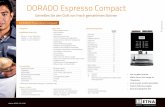 DORADO Espresso Compact - mycoffeebrand.de · ETNA Coffee Technologies Änderungen und Druckfehler vorbehalten 0002/3 Besuchen Sie unsere Website für unsere gesamte Produktpalette.