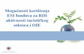 aktivnosti turističkog - mint.gov.hr koristenja ESI fondova.pdf · • Kolaborativna istraživanja 160 milijuna eura (vrijednost granta 50.000 eura do 2 mln eura) IV. Društveno