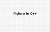 Fişiere in C++ - carol.ro a X a/Fişiere in C++(1).pdf · Fişiere in C++ Un fişier este o colecţie de date indicat printr-un nume şi o extensie. Numele este desparţit de extensie