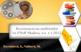 Rezistencia na antibiotiká vo FNsP Skalica, a.s. v r na atb vo fnsp skalica v r. 2012.pdf · 25oCs odkrytým vrchnjákom, 15 minút) Inokulum: McFarland 0.5. Inkubácia: mikroaeróbne