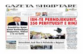 DEMSHPERBLIMI/ ISH-TE PERNDJEKURIT, EMRAT E ... · Sot, “Gazeta Shqiptare” publikon listat me emrat e aplikantëve që rezultojnë ﬁ tues në një nga tri degët e Fakultetit