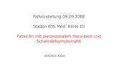 Kilias, Antonios 09.09 - Universitätsklinikum Tübingen · Anamnese • 43-jährige Patientin • Vorstellung wg. rezidivierenden „Herzrasen“ mit Schwächegefühl, z.T. Schwindel,
