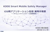 KDDI Smart Mobile Safety Manager iOS用アプリケーション配信 … · iOS端末を監視対象モードに設定する方法は、以下の2パターンの手順があります。