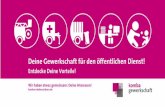Komba Entdecke deine Vorteile - Komba Niedersachsen · Wir sind als komba die einzige Fach-gewerkschaft für Beschäf-tigte der Kommunen, der Länder und deren privatisier-ten Dienstleistungsunter-