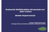Evaluación Multidisciplinar del paciente con dolor crónico ... · Características del modelo biomédico: Medicina centrada en la enfermedad Reduccionista Curativo “Objetivo”