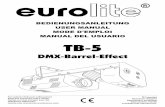 EUROLITE TS-5 User Manual - images.prolighting.deimages.prolighting.de/manuals/00000869.pdf · Zur Installation benötigen Sie eine EHJ 24 V/250 W G-6,35 Lampe. Die Lampe muss gewechselt
