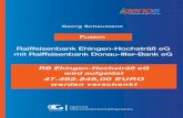 Raiffeisenbank Ehingen-Hochsträß eG mit Raiffeisenbank ... · - igenos Genossenschaftspraxis Sonderausgabe - Georg Scheumann . Die Raiffeisenbank Ehingen-Hochsträß eG plant eine