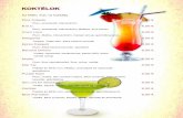 Az MSC Top 12 koktélja - hajosutak.com¡r-itallap.pdf · Gin vagy Vodka, száraz Martini, zöld oliva Cosmopolitan 6,50 € Vodka, Cointreau likőr, áfonyalé, Rose's lime lé ...