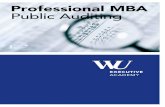 Professional MBA Public Auditing - executiveacademy.at · Für die Qualität der Finanzkontrolle „Das MBA-Programm Public Auditing ist eine umfassende Ausbildung auf dem Gebiet