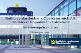 Raiffeisenlandesbank Oberösterreich AG · Raiffeisenlandesbank OÖ Konzern Langfristige Bonität (Moody‘s) Baa1 Kurzfristige Bonität (Moody‘s) P-2