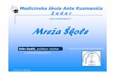 Medicinska škola Ante Kuzmanića Z a d a r - cuc.carnet.hr · Zbornica (3) + učionice (14) + administracija (7) Identični programi: Microsoft Office 2003 (Hr) ProducerforPower