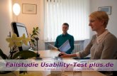 Fallstudie Usability-Test plus - eresult.de · Seite Usability-Test plus.de Identifizierte Probleme (2/2) 7 Kategorie-/Produktübersichtsseite Filter werden nicht gesehen: Die hilfreichen