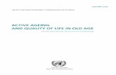ACTIVE AGEING AND QUALITY OF LIFE IN OLD AGE - dza.de · potenƟals of ac Ɵve ageing – and coping with the restric Ɵons of frailty and dependency in old age − is inﬂuenced