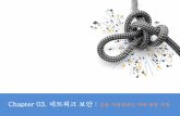 Chapter 03. 네트워크 보안 - cs.kangwon.ac.krleeck/IS/ch03.pdf · Chapter 03. 네트워크 보안 : ... 무선 네트워크 공격과 보안. 01 네트워크에 대한 이해